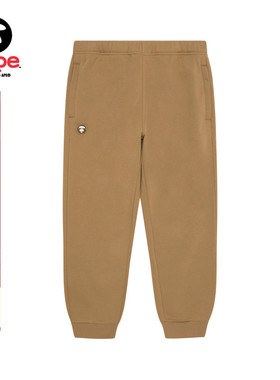 Aape旗舰店男装秋冬小标徽章红色简约休闲潮流束脚裤C636XXP