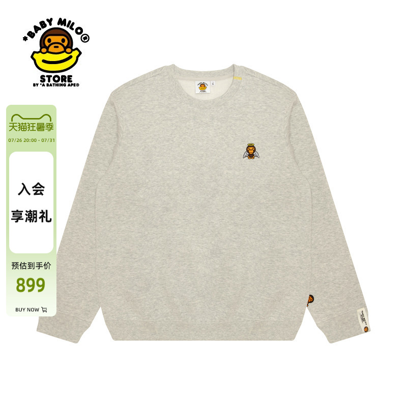 BABYMILOSTORE薄绒圆领卫衣
