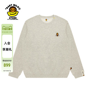 BABY MILO STORE女装秋冬卡通天使恶魔小猴薄绒圆领卫衣3047XAP