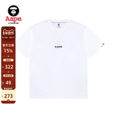 Aape旗舰店男装 春夏LOGO印花休闲潮流简约短袖 T恤1647XXO
