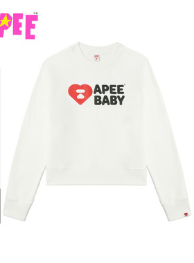 APEE女装秋冬图案字母印花圆领卫衣F366A5P