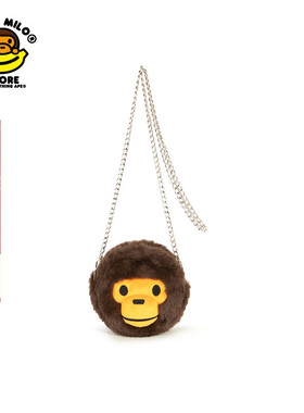 BABY MILO STORE配饰卡通毛绒小猴单肩包斜挎包4325XXP