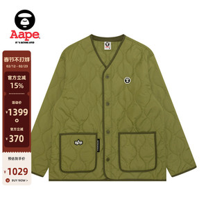Aape联名ALPHA INDUSTRIES男装秋冬潮流绗缝夹克外套9737XXP