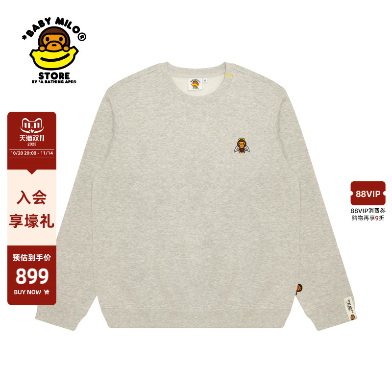 BABYMILOSTORE薄绒圆领卫衣