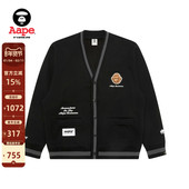 Aape旗舰店男装 秋冬猿人军团刺绣薄绒卫衣开衫 外套C374XXP