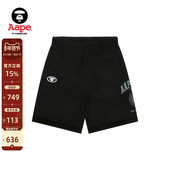 Aape旗舰店男装 春夏双面穿渐变迷彩潮流休闲短裤 C602XAO