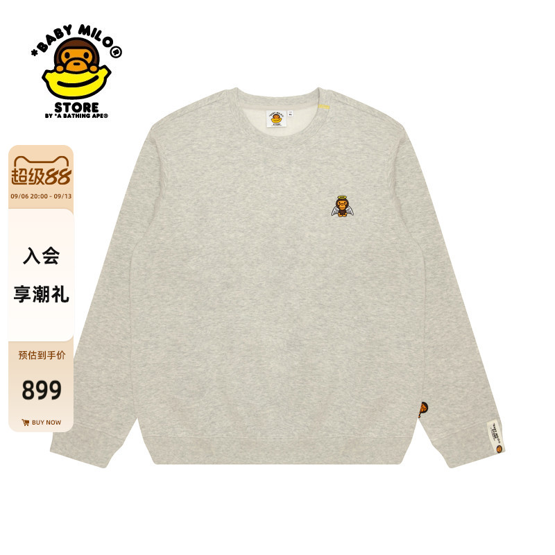 BABYMILOSTORE薄绒圆领卫衣