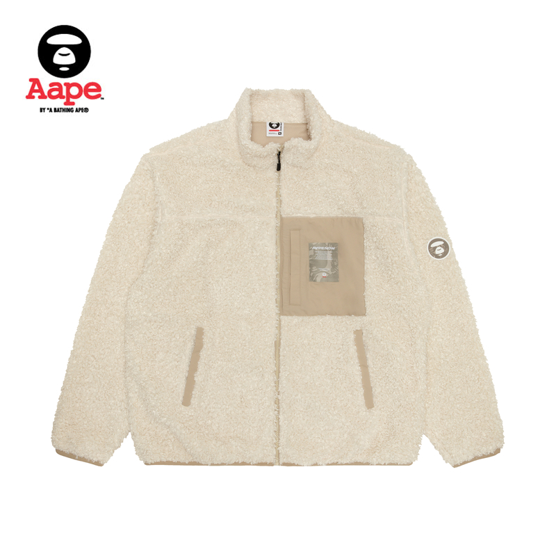 Aape绒面简约休闲潮流卫衣外套