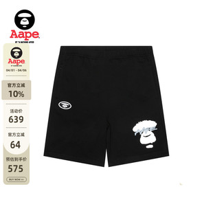 Aape旗舰店男装 C604XXO 春夏涂鸦喷墨印花迷彩口袋休闲潮流短裤