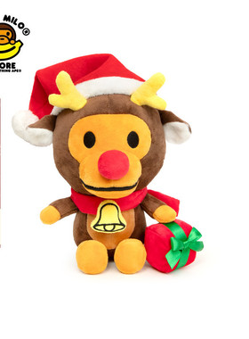 BABY MILO STORE配饰红色卡通圣诞礼物小猴公仔玩偶4431XXP