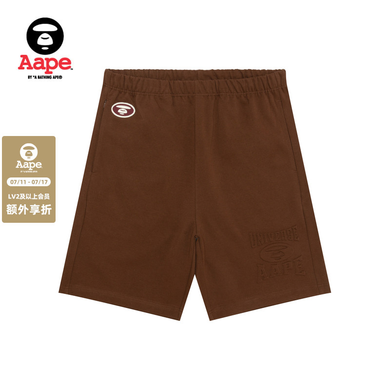 Aape刺绣美式简约潮流休闲短裤