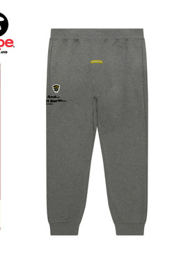 Aape旗舰男装春秋猿人徽章字母刺绣迷彩口袋束脚卫裤B637XAN