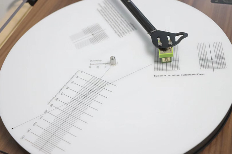 축음기 스타일러스 교정 디스크 레코드 플레이어 액세서리 비닐 레코드 플레이어 거리 감지 눈금자 측면 슬라이딩 조정 디스크 3MM 두께