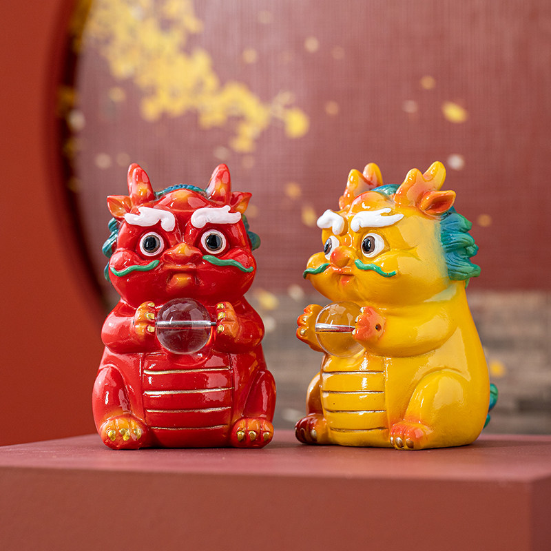 生肖龙茶宠可养变色创意茶玩茶桌茶盘装饰摆件龙年伴手礼茶具配件