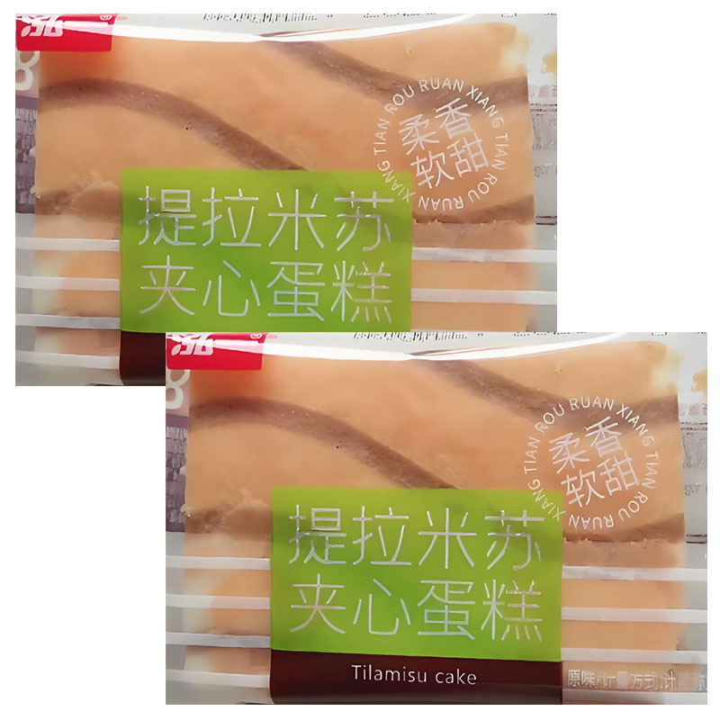 弘一提拉米苏夹心蛋糕原味早餐休闲食品零食充饥22小包