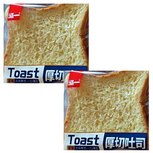 弘一厚切吐司面包原味早餐休闲食品零食充饥2斤