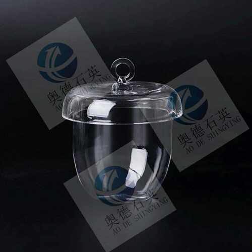 50ml100ml200ml250mll500ml石英玻璃坩埚手柄带把耐高温定制定做
