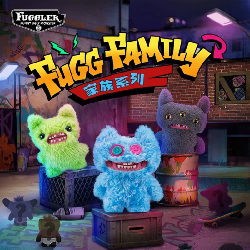 Fuggler萌牙怪兽家族毛绒玩偶