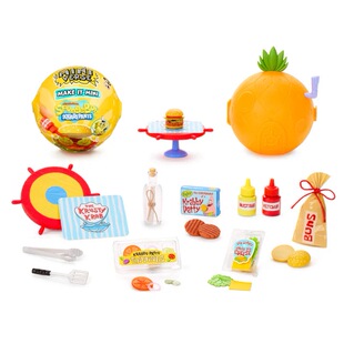 miniverse海绵宝宝球联名系列DIY迷你食玩盲球MGA制作食物摆件