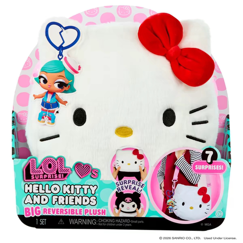 L.O.L.娃娃HelloKitty双面毛绒包
