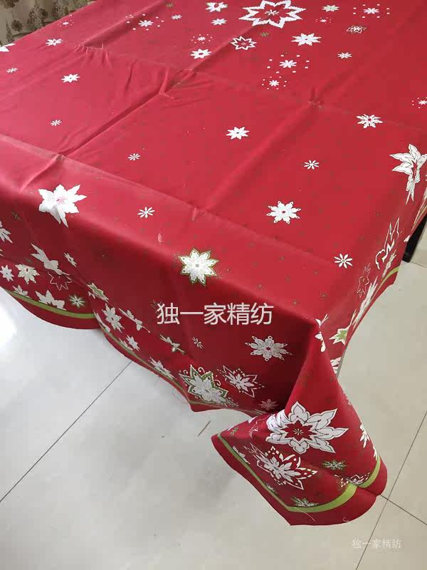 长方形欧式风节日喜庆餐台布