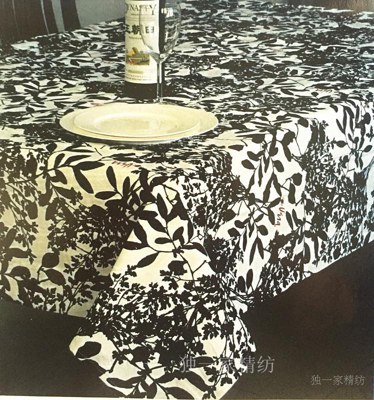 出口欧美长方形桌布全棉家用植物花卉简约碎花田园风圆形加厚台布