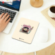 Mini咖啡时刻鼠标垫 办公出差电脑可爱小号垫锁边布面防滑底1148