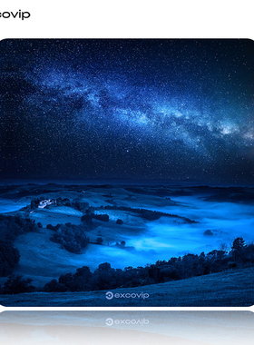 星云大地光伏玻璃鼠标垫小号硬质游戏办公玻璃垫顺滑蜂巢纹路0101