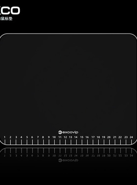刻度透明光伏玻璃鼠标垫小号硬质办公游戏玻璃垫顺滑蜂巢纹路0173