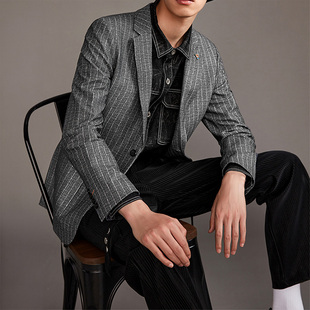 单上衣青年帅气小西装 2024西装 修身 休闲韩版 西服外套潮百搭 男士