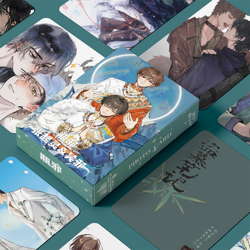 盗墓笔记瓶邪cp周边三寸盒装55张镭射小卡照片卡膜卡册送人礼物