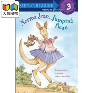 Bean into Jean Step 兰登阅读进阶3 儿童亲子少儿绘本3 英文原版 Reading 6岁 Norma 吉恩和跳豆 Jumping