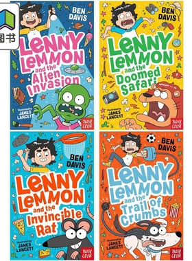 搞笑喜剧 莱尼.莱蒙1-4 共4册 Lenny Lemmon and the Invincible Rat 英文原版 儿童幽默笑话 爆笑校园喜剧故事书 大音