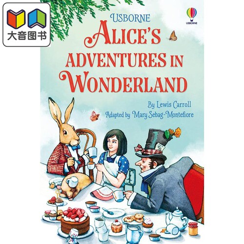 儿童文学插画版:爱丽丝梦游仙境 Alices Adventures in Wonderland 英文原版儿童章节书 经典儿童文学精装故事书 大音