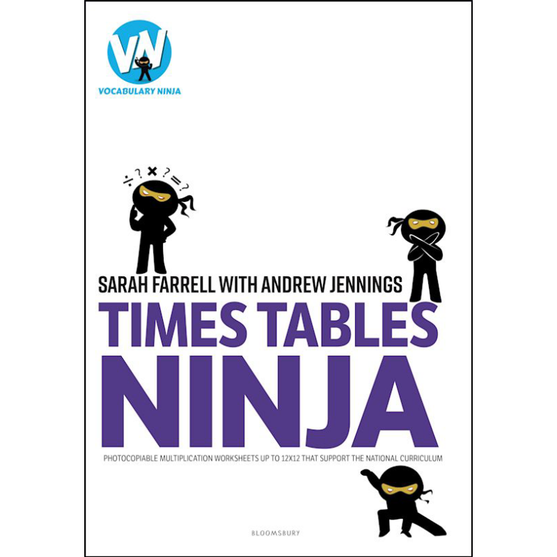 英国原版趣味少儿小学教辅 数学乘法表忍者 Times Tables Ninja 儿童乘除法学习 Bloomsbury 大音