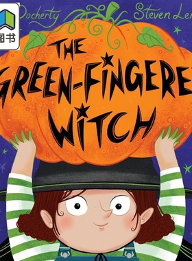 新手小精灵 The Green-Fingered Witch 英文原版 绘本故事 一本有趣押韵的儿童插图图画书 适合万圣节 进口童书 大音