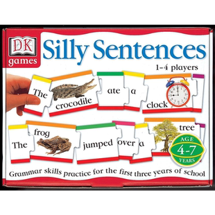 DK Games DK游戏愚蠢的句子书 Silly Sentences Book Supplement 亲子英语学习英文语法句子 英文原版 3-6岁 拼图游戏【大音?