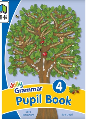快乐语法4 学生用书 手写体字母 英式英语版 Jolly Grammar 4 Pupil Book In Precursive Letters 英文原版进口 大音
