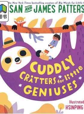 Susan Patterson：Cuddly Critters for Little Geniuses动物小天才英文原版进口图书儿童绘本故事图画书 大音