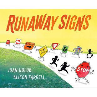 Alison Farrell Runaway Signs 逃走的符号 英文原版儿童精品绘本 故事绘本 Alison Farrell 4到6岁 大音