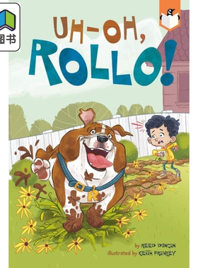UH OH ROLLO 兰登桥梁小读本 牛头狗罗洛2 英文原版 进口原版 分级阅读 绘本童书 Reed Duncan