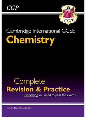 英国原版CGP教辅 新剑桥国际GCSE化学完整修订与实践核心与扩展+在线版New Cambridge International GCSE Chemis 大音