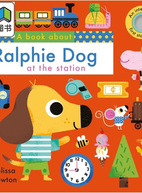 A Book About Ralphie Dog 拉尔菲狗 英文原版 进口原版 0岁到2岁 启蒙绘本 儿童纸板书 Melissa Crowton