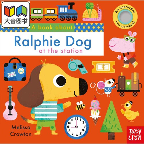 A Book About Ralphie Dog 拉尔菲狗 英文原版 进口原版 0岁到2岁 启蒙绘本 儿童纸板书 Melissa Crowton