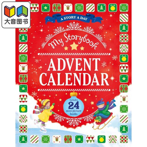 Advent Calendar My Storybook 我的盲盒书 英文原版进口图书 儿童绘本 圣诞倒数 迷你故事图画书 大音