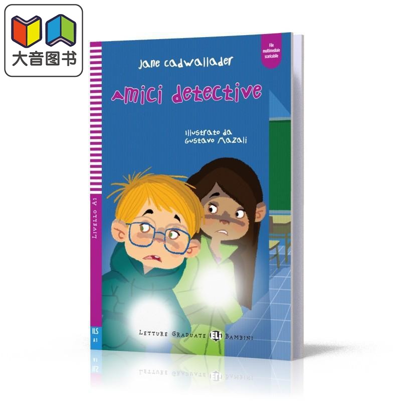 ELI Young Readers Italian A1: Amici detective 侦探之友 意大利文原版进口 意大利语语言学习分级读物 大音
