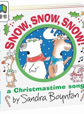 严重的雪 Sandra Boynton Snow Snow Snow 英文原版 儿童纸板书 早教认知 亲子绘本图画书 进口低幼童书0-5岁 大音