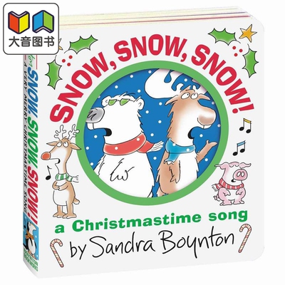 严重的雪 Sandra Boynton Snow Snow Snow 英文原版 儿童纸板书 早教认知 亲子绘本图画书 进口低幼童书0-5岁 大音