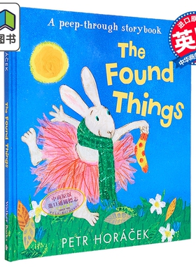 兔子的探秘冒险之旅 Petr Horácek The Found Things A peep-through storybook 英文原版 绘本故事精装精品绘本 大音