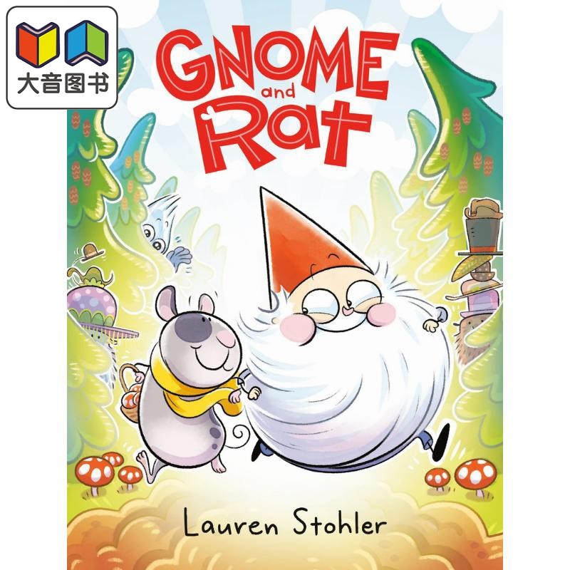 桥梁漫画 矮个子和老鼠 Gnome And Rat 英文原版 儿童漫画绘本 漫画故事图画书 精装桥梁读物 进口童书兰登书屋 大音